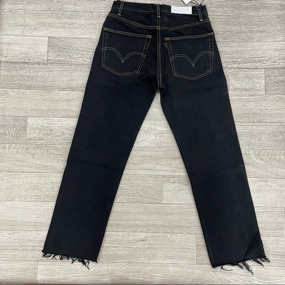 (M70) Levi's Redone Distressed Vintage Denim Pants OOAK* - Size 26 - Picture 2 of 3